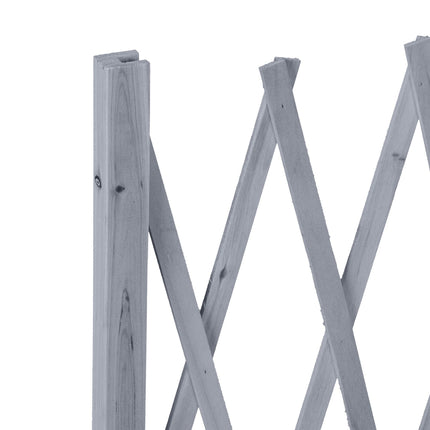 Retractable wooden trellis