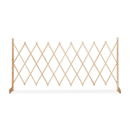 Retractable wooden trellis