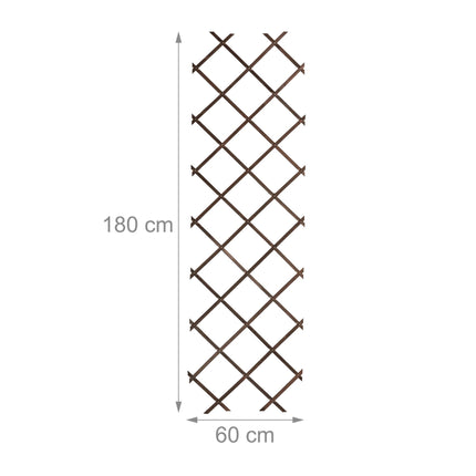 Retractable wooden trellis set of 3