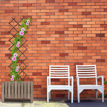 Retractable wooden trellis set of 3