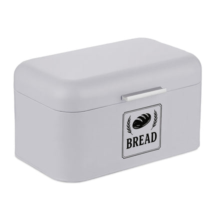 Retro Metal Bread Box with Lid – Compact Storage