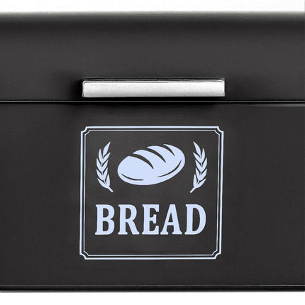 Retro Metal Bread Box with Lid and Handle