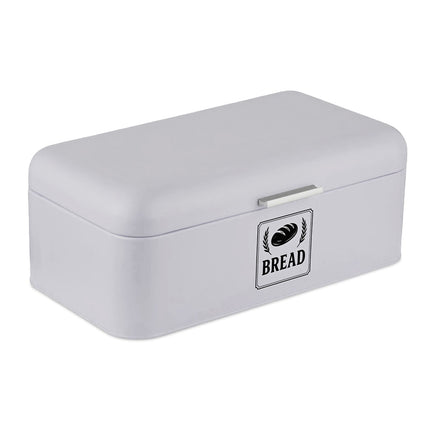 Retro Metal Bread Box with Lid and Handle