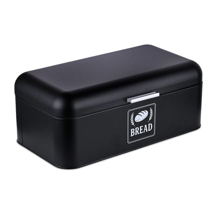 Retro Metal Bread Box with Lid and Handle