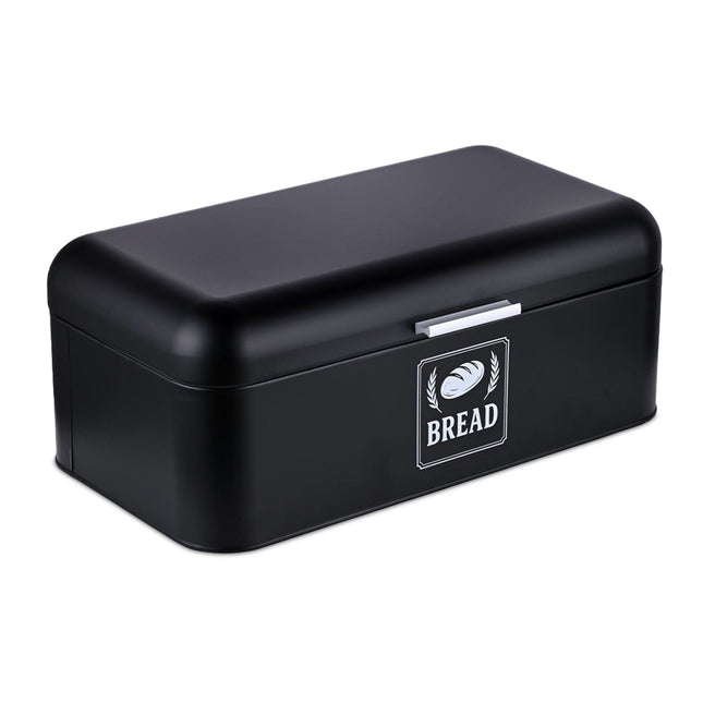 Retro metalen broodtrommel met deksel en handvat