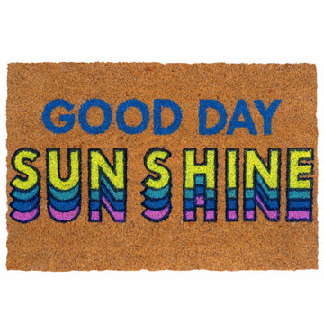 Retro Multicoloured Coconut Doormat, 60 x 40 cm