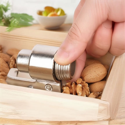 Retro Nutcracker with Wood Handle and Adjustable Opening