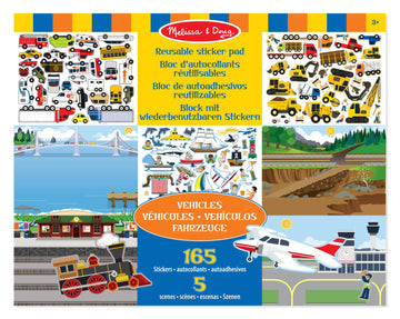 Reusable Sticker Pad - Vehicles, Fun for Kids, Creative Play
