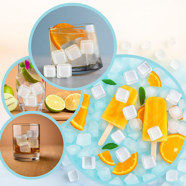 Reusable ice cubes, 24-pack