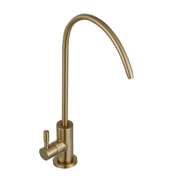 Reverse Osmosis Filter Faucet, Lead-Free SUS304, Brushed Gold