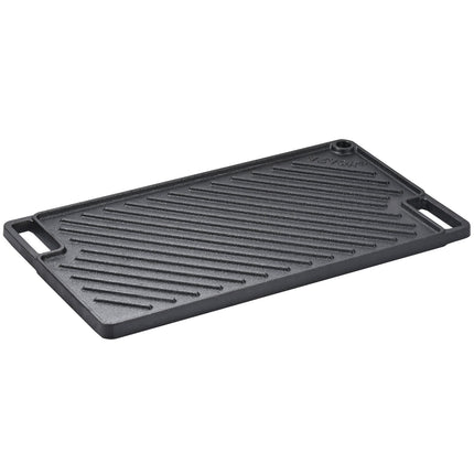Reversible Cast Iron Grill Griddle, 9.7 x 16.7 in
