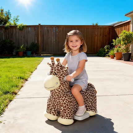 Ride-On Giraffe Toy, Battery-Powered, Washable Cover, Ages 1.5-5