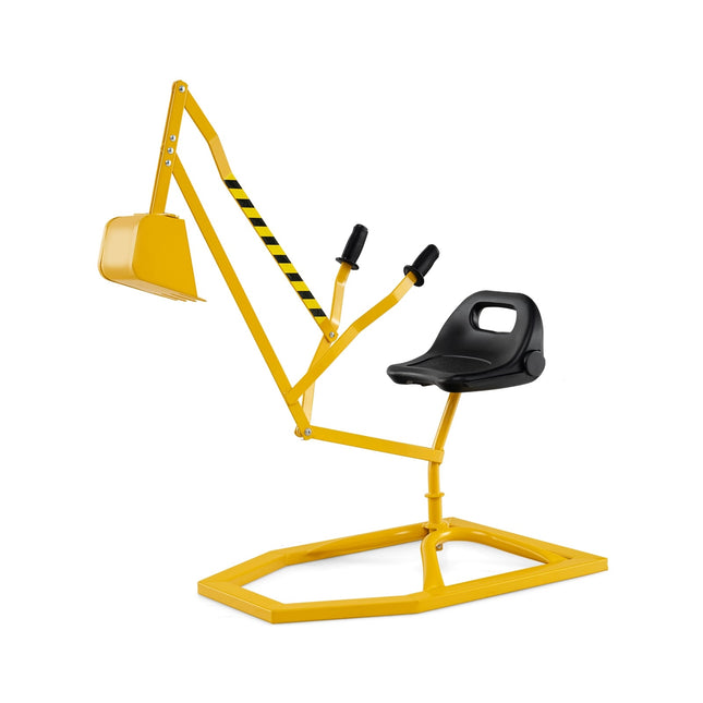 Ride-On Metal Digger Toy with 360 Rotating Seat