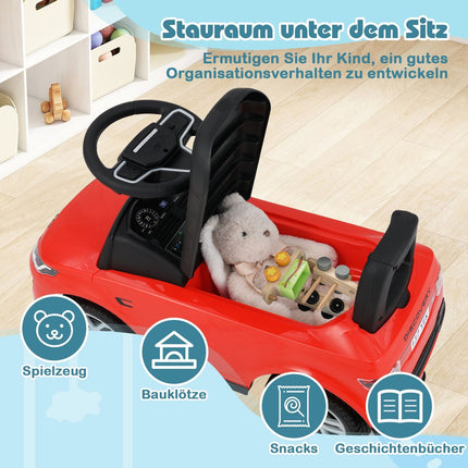 Ride-On Toy Car with Storage, Red – Safe & Fun for Kids