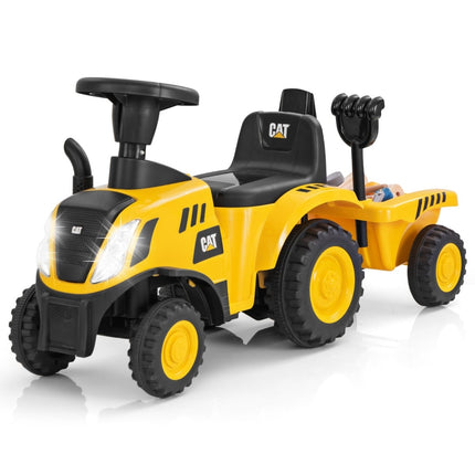 Ride-On Tractor with Detachable Trailer & Toys