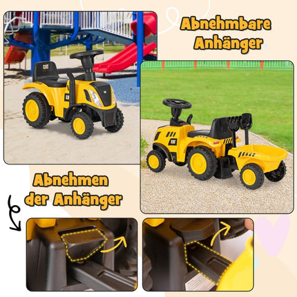 Ride-On Tractor with Detachable Trailer & Toys