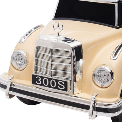 Loopauto, kindervoertuig, loopauto met opbergruimte, kinderauto met kantelbeveiliging voor kinderen van 18-48 maanden, beige, 77,5 x 41,5 x 45 cm Aosom