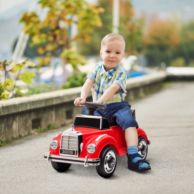 Car for children, 18-48 months, red with storage
