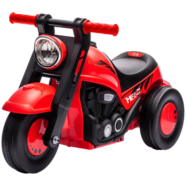 Red ride-on car for children 2-5 years, music and bubble function