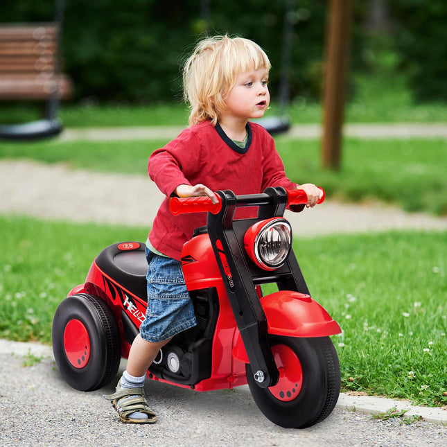 Red ride-on car for children 2-5 years, music and bubble function