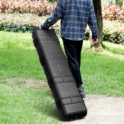 Rifle Hard Case 138 cm, IP67 Waterproof, Wheels, Two-Rifle