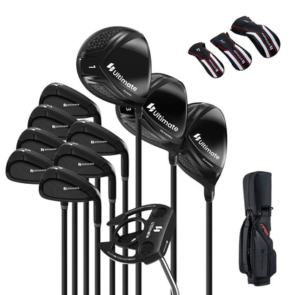 Right-Handed Men's Golf Club Set with Stand Bag