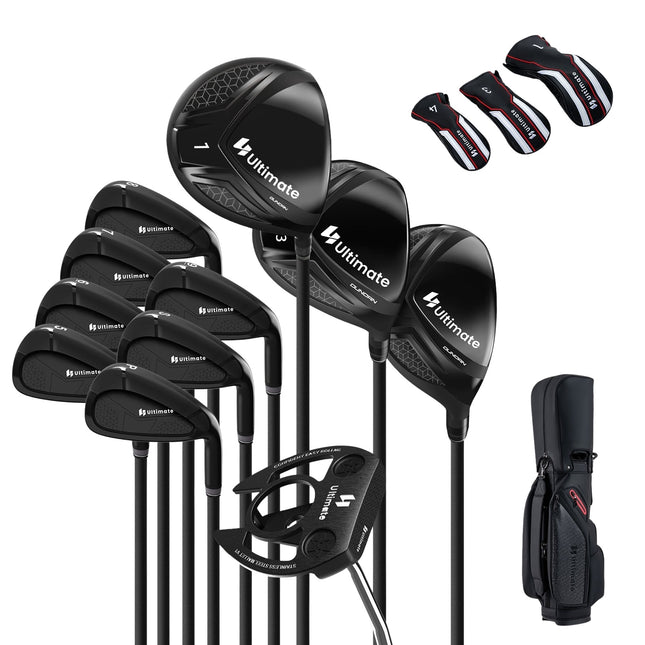 Right-Handed Men's Golf Club Set with Stand Bag