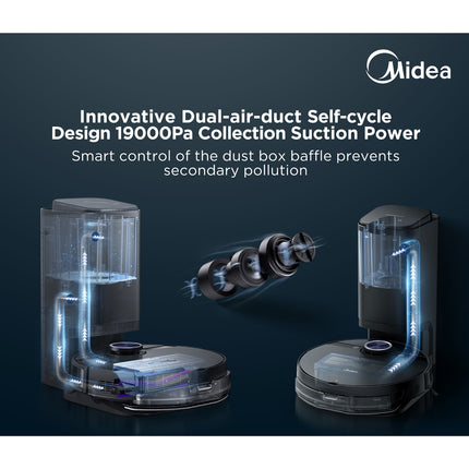 Robot Vacuum with Docking Station, Self-Emptying, Mop Function