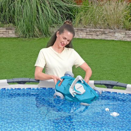Robotic Pool Vacuum, Wireless, 90-Minute Runtime