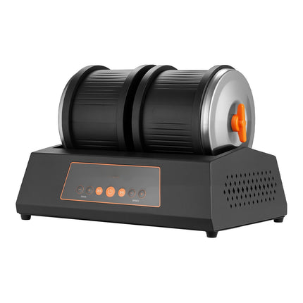 Rock Tumbler Kit, 8 lb Double Barrel, 4-Speed Timer