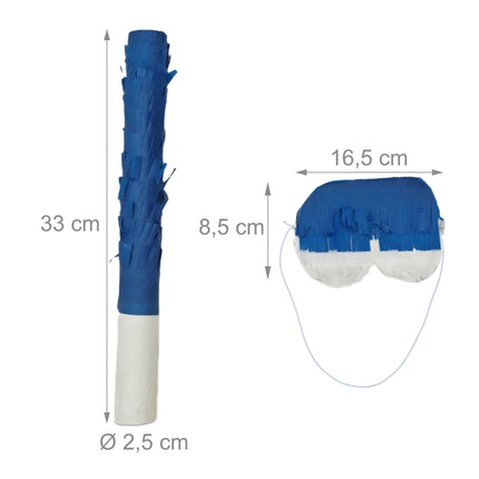 Rocket Piñata Set with Bat and Mask for Parties