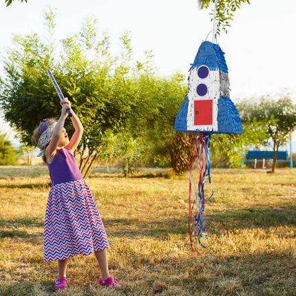 Rocket Pinata for Kids – Fillable Party Game