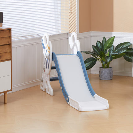 Rocket-Themed Kids Slide with Non-Slip Ladder, 30kg Capacity