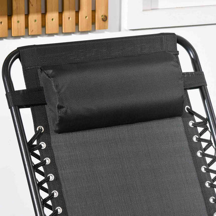 Schommelstoel Opklapbare Tuinstoel Schommelstoel Kussen Tot 120Kg Tuinbalkon Gaas Zwart 95X64X106Cm