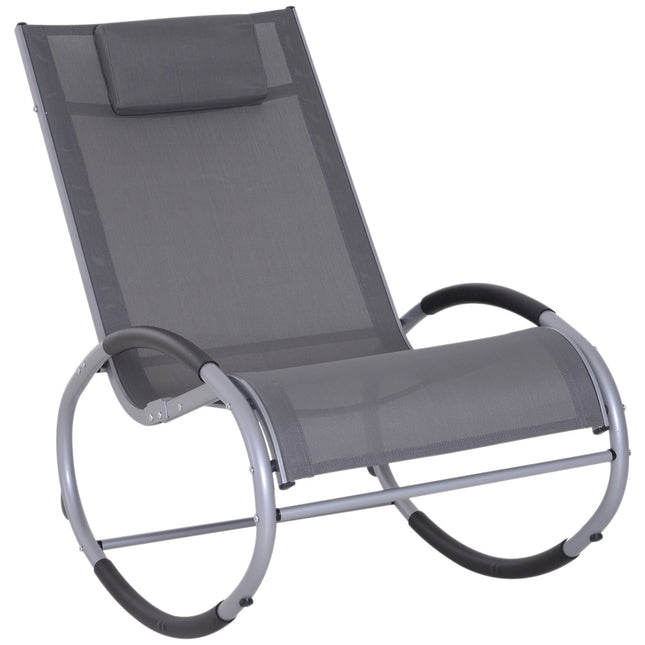 Garden Swing Lounger with cushion, weatherproof aluminium