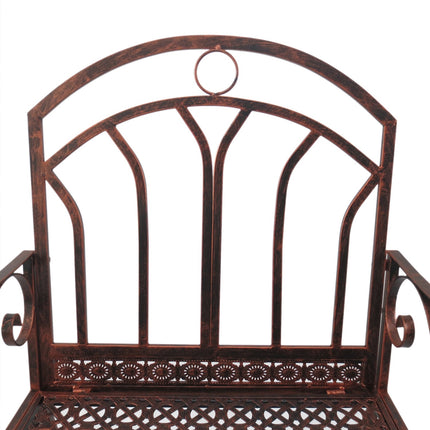 Metal rocking chair - elegant bronze finish