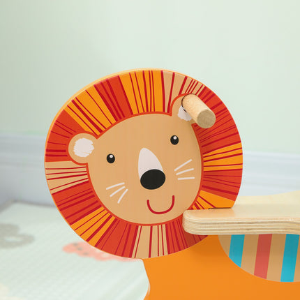 Rocking Horse, Lion Design, Wood, 25kg Capacity, Ages 2-5