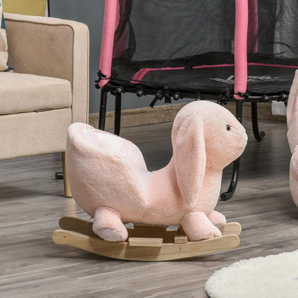 Pink rocking horse for children - 60 x 33 x 50 cm