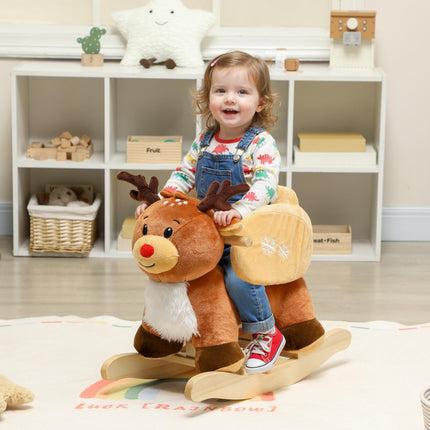 Rocking Reindeer Toy with Lullabies, Plush, 18-36 Months