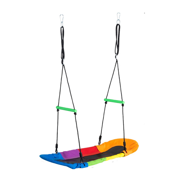 Rocking chair for children outdoors, 3-14 years, adjustable rope