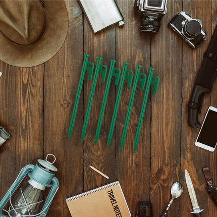 Rock pins green set of 12