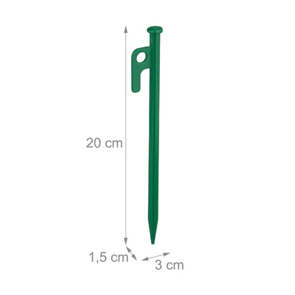 Rock pins green set of 12