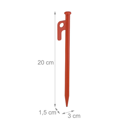 Rock pins red set of 12
