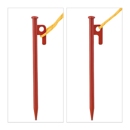 Rock pins red set of 12