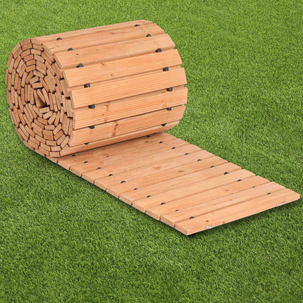 Roll-Out Cedar Garden Walkway, Non-Slip, 24 Ft x 17 In