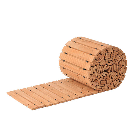 Roll-Out Cedar Garden Walkway, Non-Slip, 24 Ft x 17 In