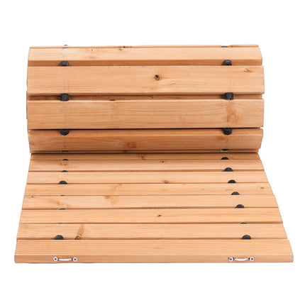 Roll-Up Cedar Garden Pathway, Non-Slip, 8 Ft x 17 In