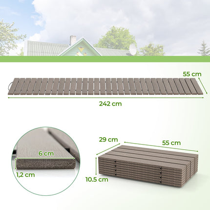 Roll-Up HDPE Garden Pathway, 242x55cm, Weatherproof