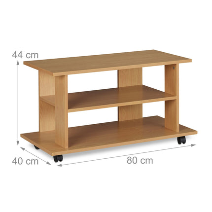 Rollable TV bench