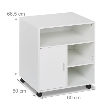 Roll container with 5 compartments